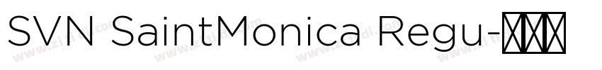 SVN SaintMonica Regu字体转换